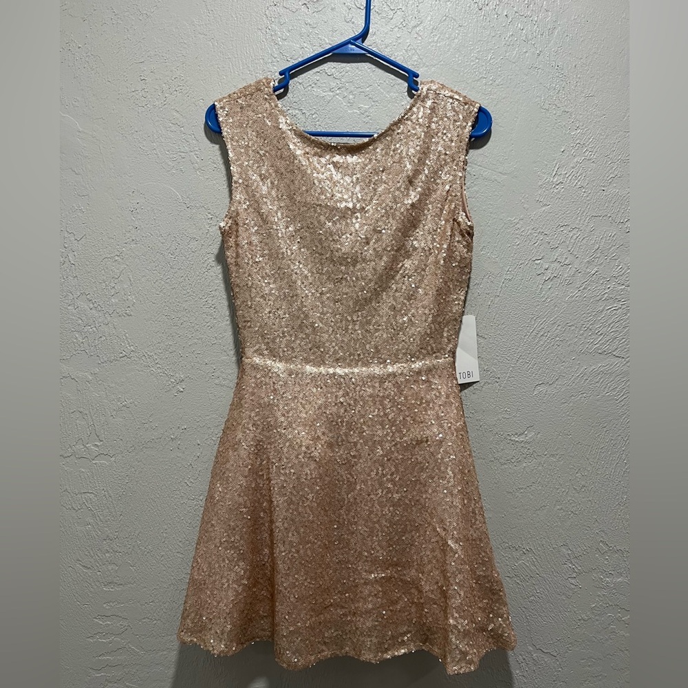 Gold Sequin Dress